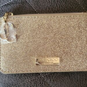 Jimmy Choo Parfums Gold ID/coin Wallet. NWOT